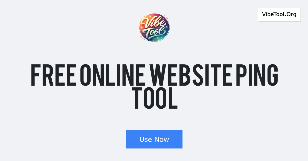 Free Online Website Ping Tool