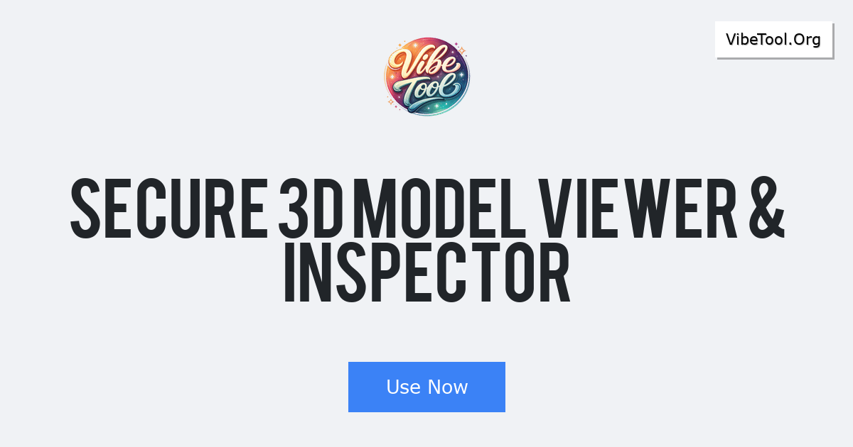 Secure 3D Model Viewer & Inspector