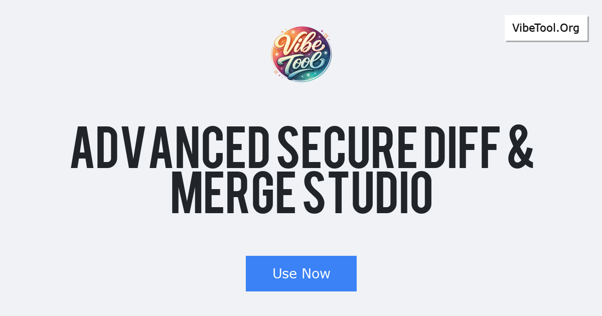 Advanced Secure Diff & Merge Studio