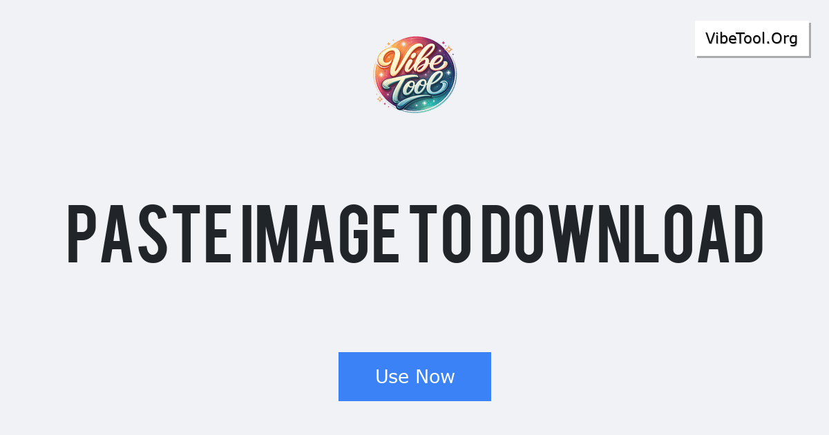 Paste Image to Download