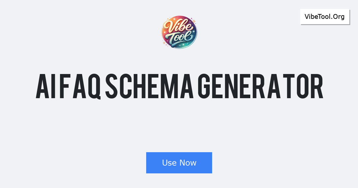 AI FAQ Schema Generator