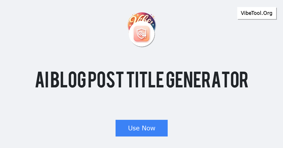 AI Blog Post Title Generator