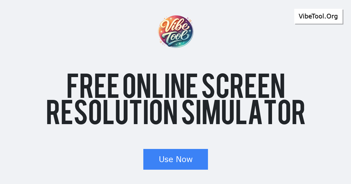Free Online Screen Resolution Simulator