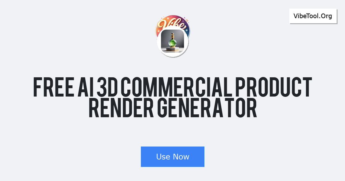 Free AI 3D Commercial Product Render Generator