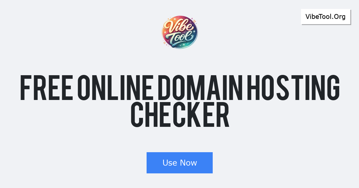 Free Online Domain Hosting Checker