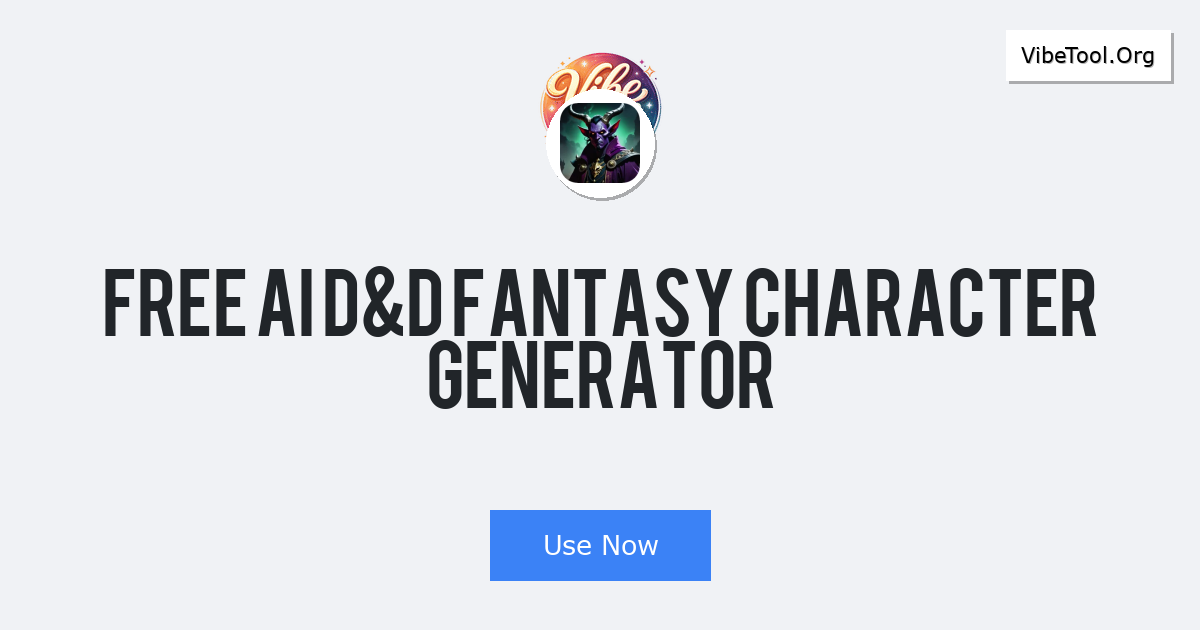 Free AI D&D Fantasy Character Generator