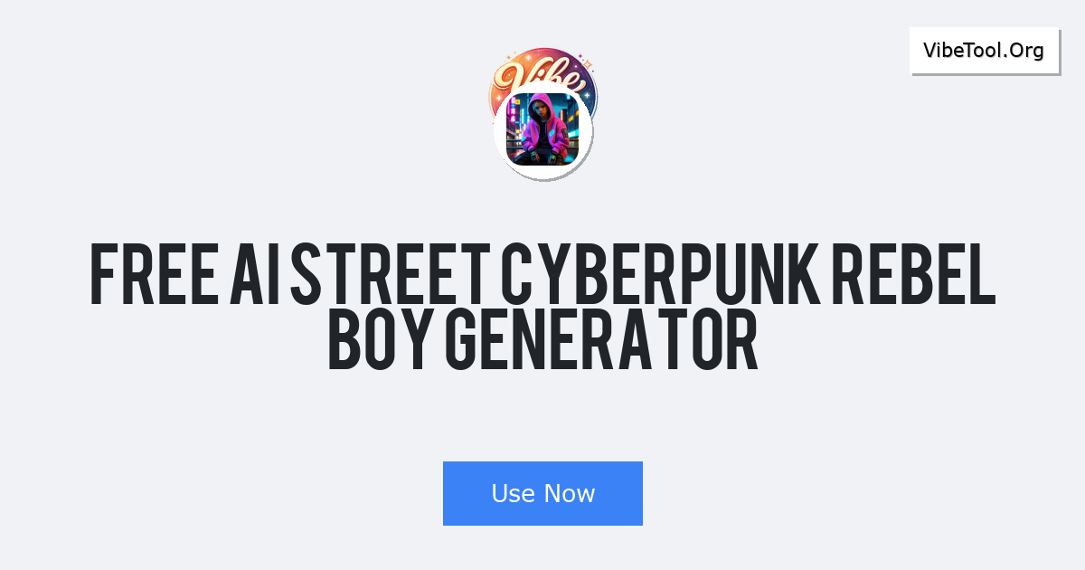 Free AI Street Cyberpunk Rebel Boy Generator