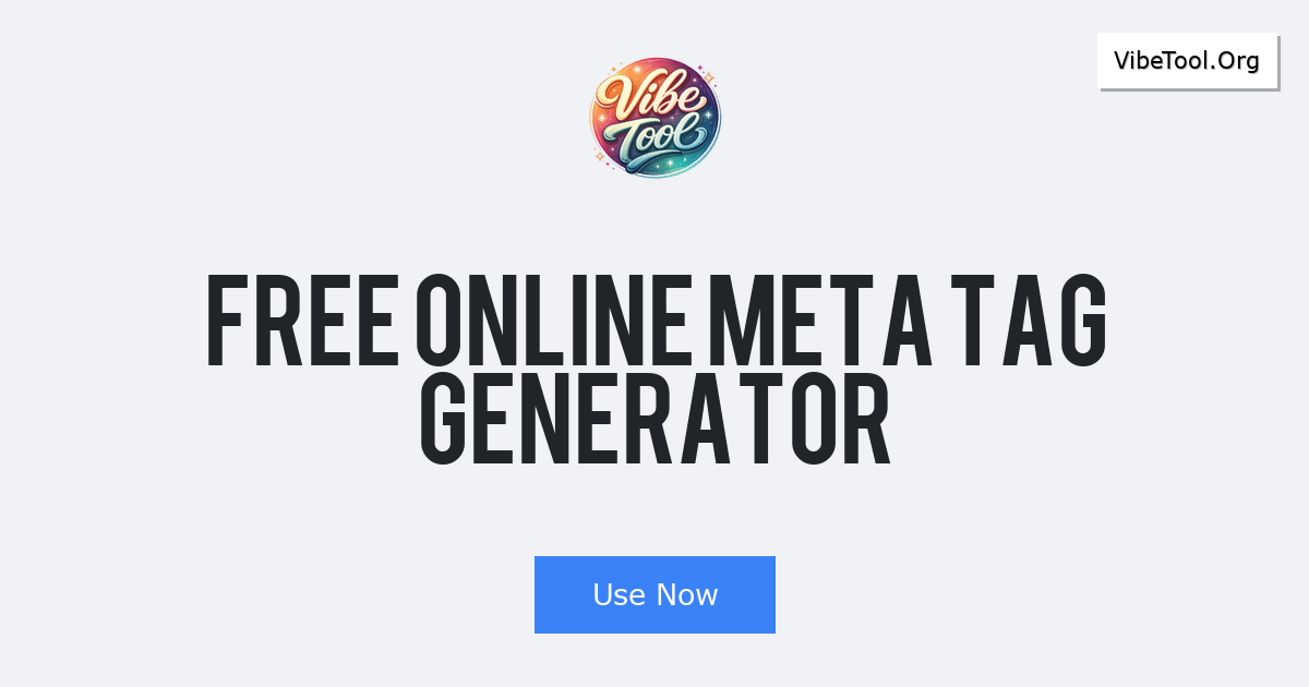 Free Online Meta Tag Generator