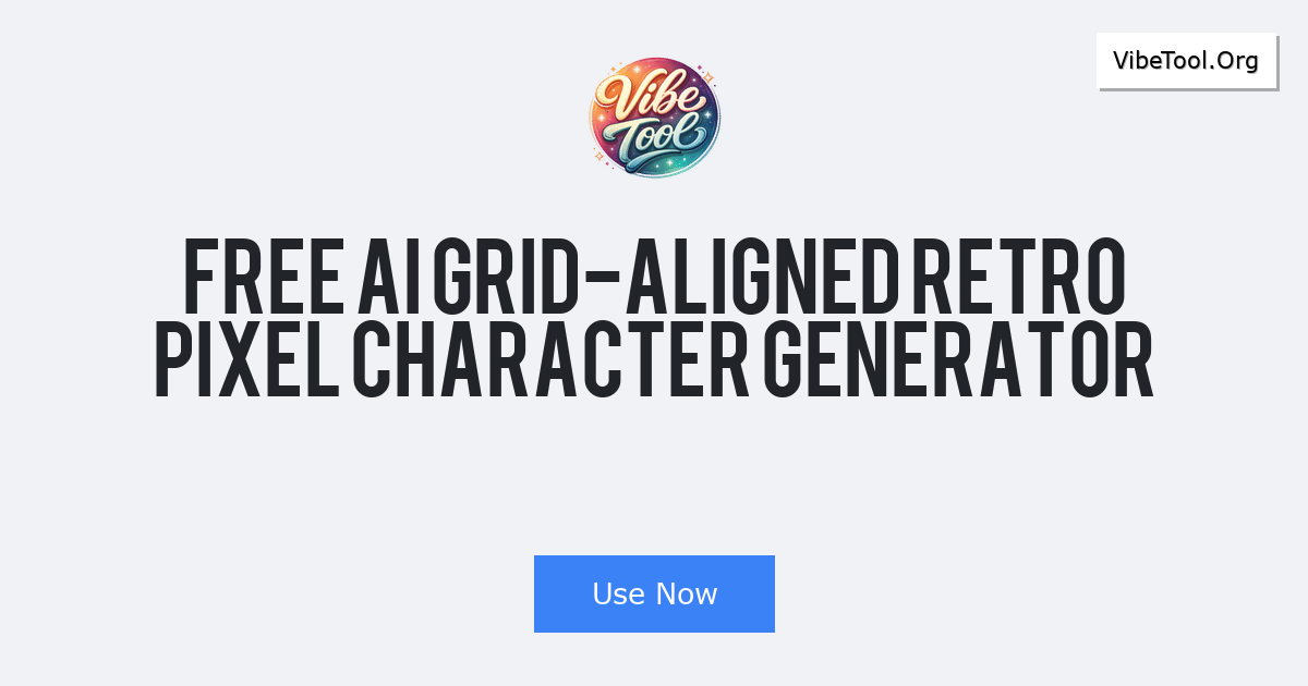 Free AI Grid-Aligned Retro Pixel Character Generator