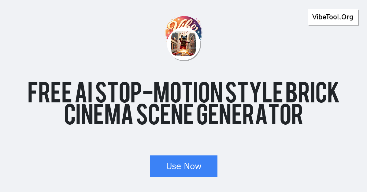 Free AI Stop-Motion Style Brick Cinema Scene Generator