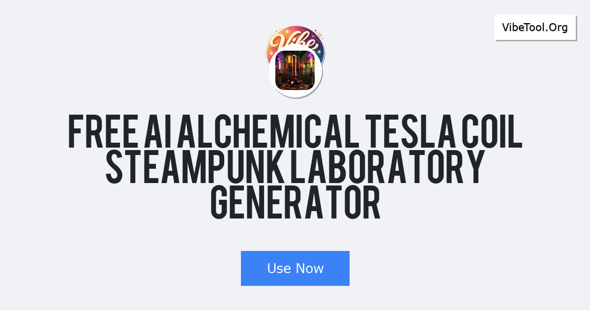 Free AI Alchemical Tesla Coil Steampunk Laboratory Generator