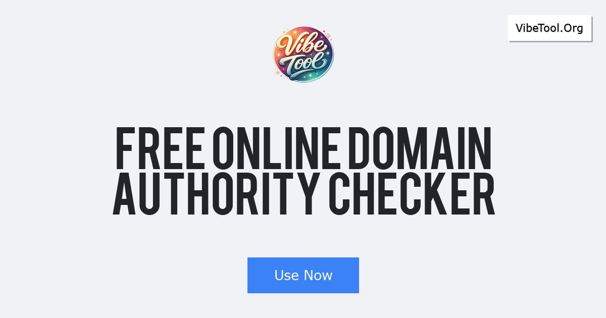 Free Online Domain Authority Checker