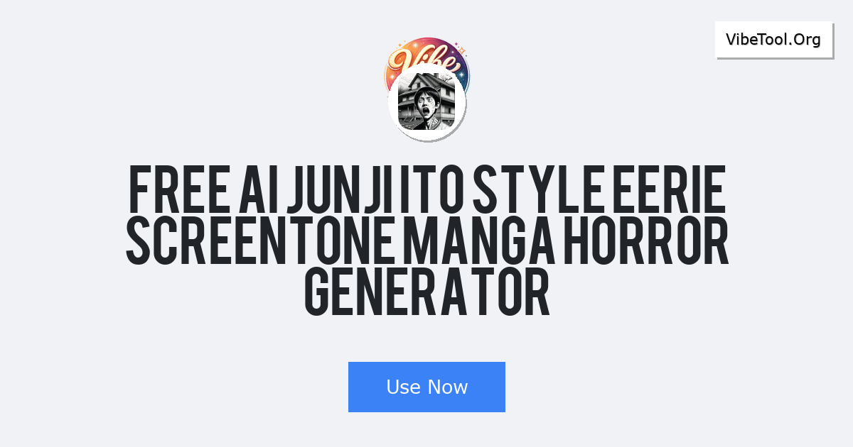 Free AI Junji Ito Style Eerie Screentone Manga Horror Generator