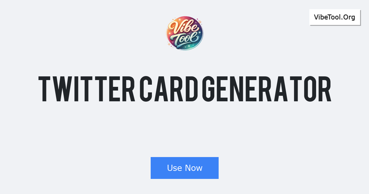 Twitter Card Generator