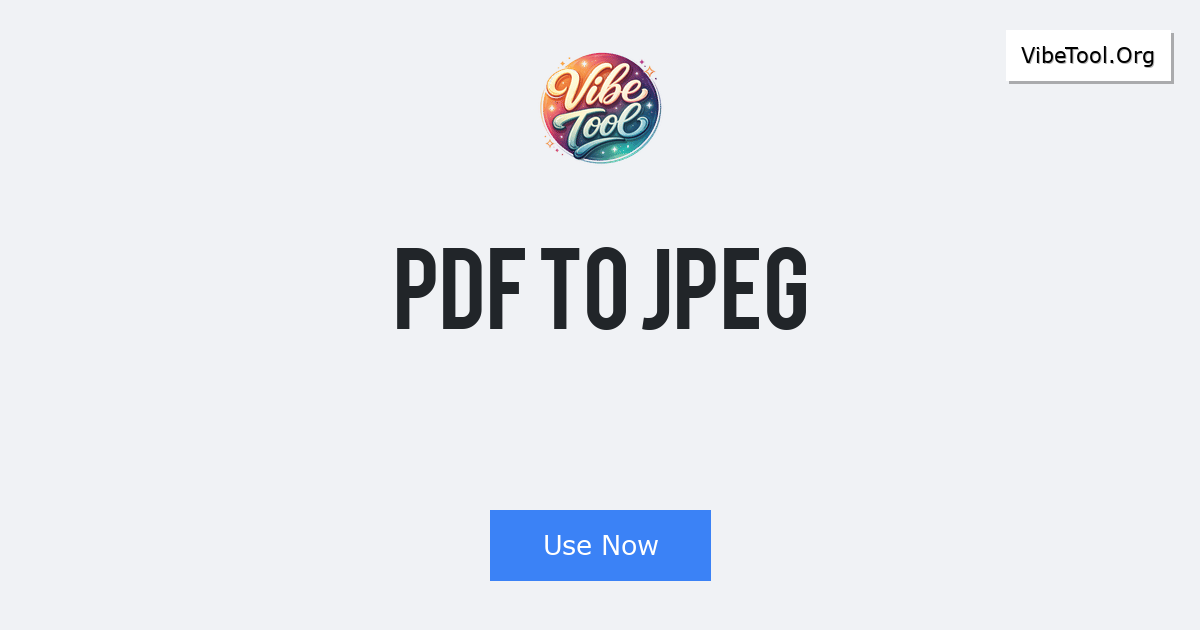 PDF to JPEG