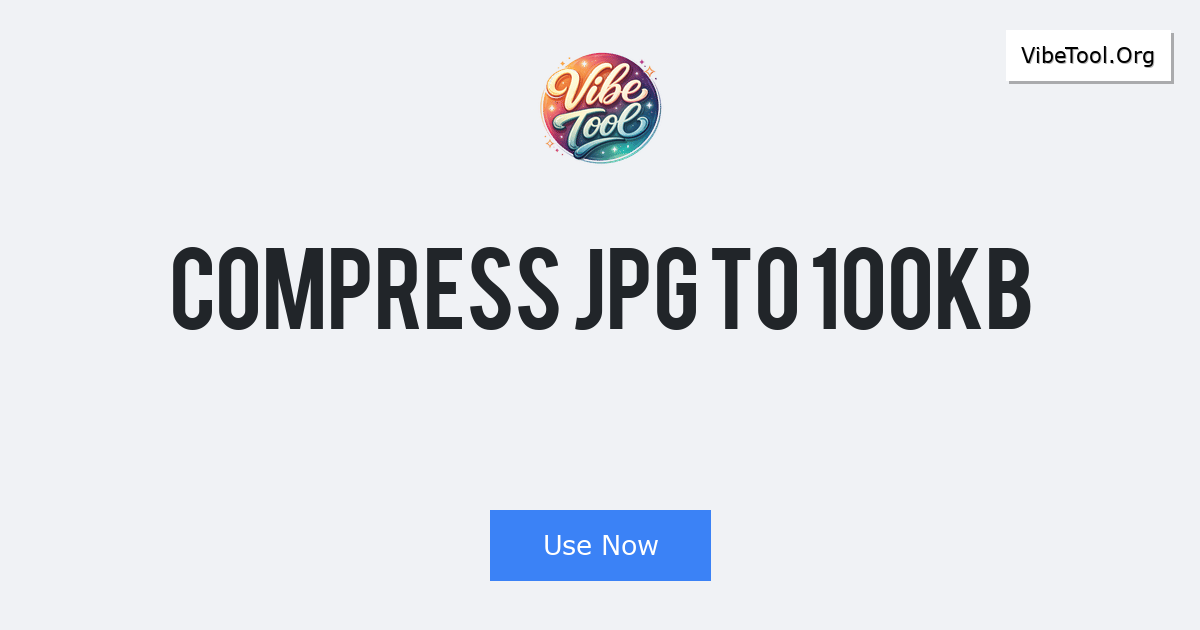 Compress JPG to 100KB